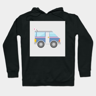 blue van road trip Hoodie